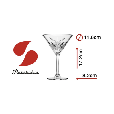 Келихи мартіні набір 4 шт 230 мл Timeless Pasabahce – 440176