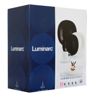 LUMINARC CARINE WHITE&BLACK  Сервиз столовый 30 пр. - N1500