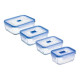LUMINARC PURE BOX ACTIVE Набор контейнеров 4 шт.  N2620