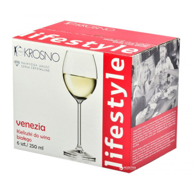 KROSNO LIFESTYLE VENEZIA Бокал для вина 250 мл.F575413025014000