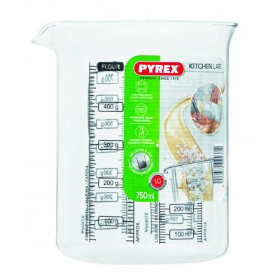 Мірна склянка 750мл.  Kitcken lab PYREX - LABBK75