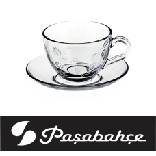 Чашка 220мл з блюдцем 2 пред. PASTORAL*PAŞABAHÇE  - 95481-1