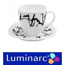 Чашка 220 мл з блюдцем 2 пред. Luminarc Dripping  - G9642-1