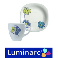 Чашка 220 мл з блюдцем 2 пред.  Luminarc*FreshGarden  - H8663-1