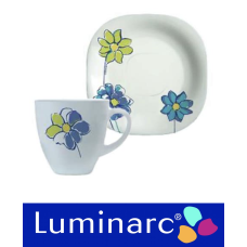 Чашка 220 мл з блюдцем 2 пред.  Luminarc*FreshGarden  - H8663-1