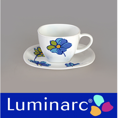 Чашка 220 мл з блюдцем 2 пред.  Luminarc*FreshGarden  - H8663-1