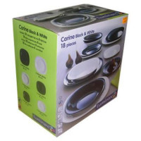 LUMINARC Carine Black&White Сервиз столовый18 пр - D2380