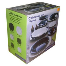 LUMINARC Carine Black&White Сервиз столовый18 пр - D2380