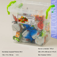 Контейнер 1.4л. високий №2  AL-PLASTIK PREMIUM  -  AL-338