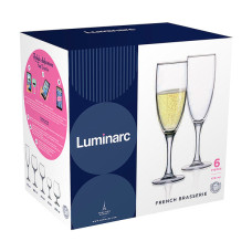 Luminarc French Brasserie Бокал шампанское набор 6х170мл  H9452