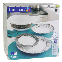 LUMINARC TIAGO Сервиз стол. 19 пр. J7857