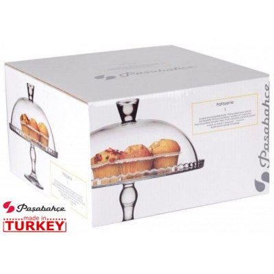 Блюдо Тортівниця з кришкою 32 см. Patisserie Pasabahce - 95200