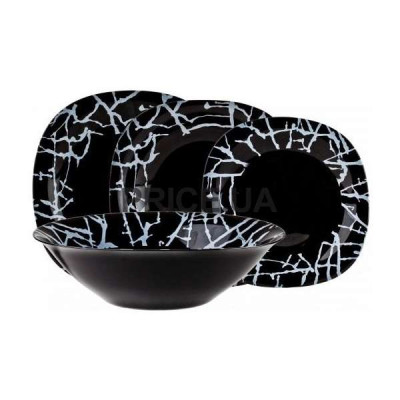 Luminarc Dripping Black Сервиз столовый-19пр G9673