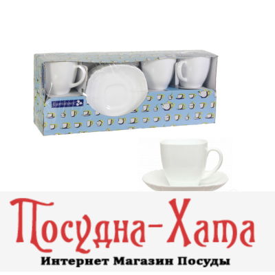 Набір чайний 12 предметів 220 мл Lotusia Luminarc – H1789 / Q6007 / Q0881