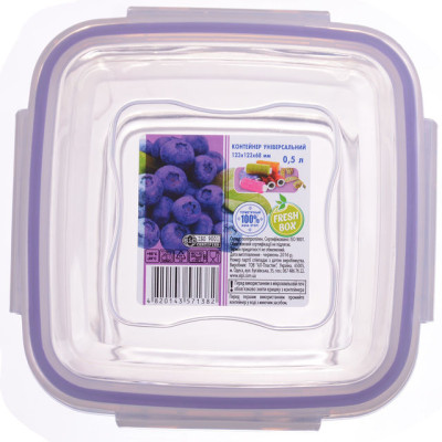 AL-PLASTIK Fresh Box контейнер квад 0,5 л AL023