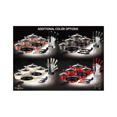 BERLINGERHAUS Metallic burgundy Набор посуды 10 пр. BH-1222
