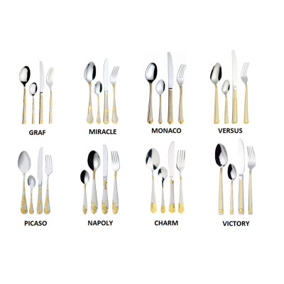 Столові прибори 84pcs. GOLD A   BOHMANN - BP-A84-GM
