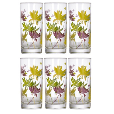 LUMINARC CRAZY FLOWER Набор стаканов 6X270мл N0753
