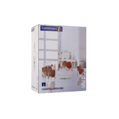 LUMINARC CONSTELLATION RED Набор для напитков 7 пр. N0801