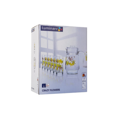 LUMINARC CRAZY FLOWERS Набор для напитков 7 пр. - N0802