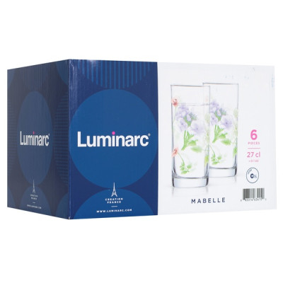 LUMINARC MABELLE Набор стаканов 6х270 мл N3566