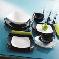 Luminarc Quadrato Black White Сервіз столовий-19+6пр C8105
