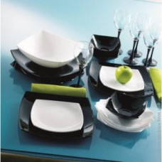Luminarc Quadrato Black White Сервіз столовий-19+6пр C8105