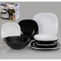 Luminarc CARINE white&black  Сервиз столовый 19пр.- D2381