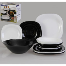 Luminarc CARINE white&black  Сервиз столовый 19пр.- D2381