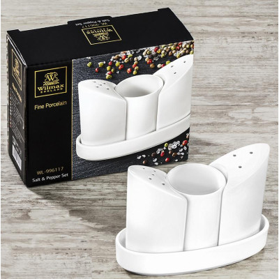 Wilmax  Набор соль&перець&зубочистки 4пр.Color - WL-996117/1C