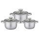 BOHMANN Набор кастрюль 6pcs.1,9-2,6-3,6 L.16/18/20 cm - BH 0320