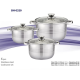 BOHMANN Набор кастрюль 6pcs.1,9-2,6-3,6 L.16/18/20 cm - BH 0320