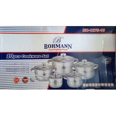 Набор кастрюль 10pcs. BOHMANN - BH 1275-10