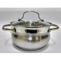 Каструля 4.7л з кришкою 22 cm. BOHMANN - BH 5114-22