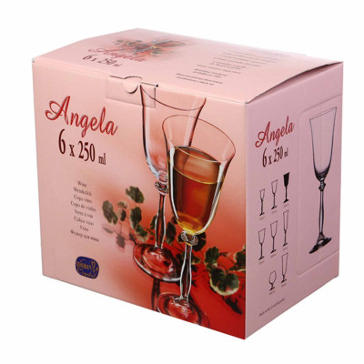 Келих для вина набір 6Х250мл. BOHEMIA Angela - b40600/250