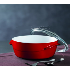 PYREX WAVE Red Кастрюля стекл. крышка C310A05