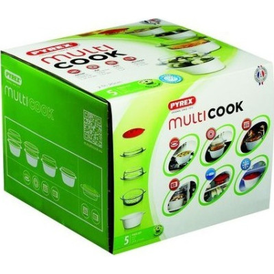 Набір жароміцного посуду 5в1 Multi Cook PYREX - P44S000