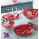 Luminarc Red Orchis Сервіз столовий-19пр G0663