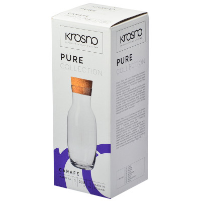 KROSNO PURE  Графин корковая крышка 1л. - F597176100007000