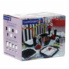 Luminarc AUTHENTIC Black&White  Сервиз столовый 19 пр. - E6195