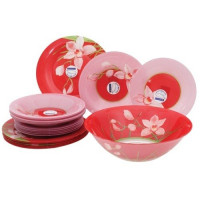 Сервіз столовий 46пр Red Orchis Luminarc - N4828