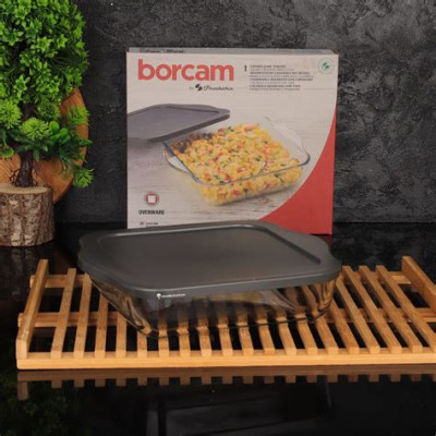 Форма жароміцна з кришкою 2л. 26Х22см. BORCAM Pasabahce - 59034G