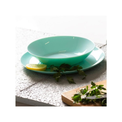 Тарілка супова 20 см.  DIWALI LIGHT TURQUOISE LUMINARC - P2019