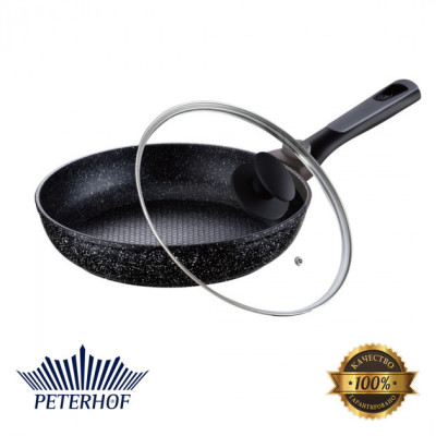 PETERHOF GRANITE Сковородка съёмная ручка с крыш. 24 см. - PH25376-24
