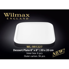 Wilmax Тарілка десертна квадратна 20см WL-991227