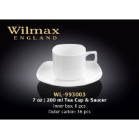 Wilmax Чашка чайна&блюдце 200мл WL-993003