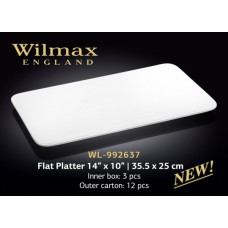 Wilmax Блюдо пласке прямокутне 35.5х25см WL-992637