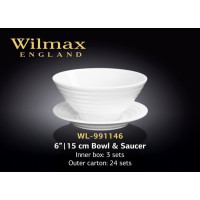 Wilmax Миска&блюдце 15см WL-991146