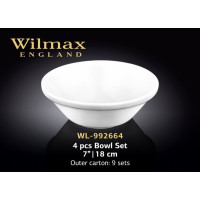 Wilmax Набір салатників 18см-4шт Color WL-992664
