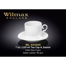 Wilmax Набір чайний(чашка 220мл-2шт,блюдце-2шт)-4пр Color WL-993009R/2С